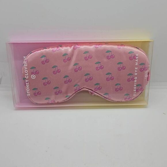 Sleeping Eye Mask Stoney Clover Lane x Target Pink Cherries 🍒 - Picture 1 of 3